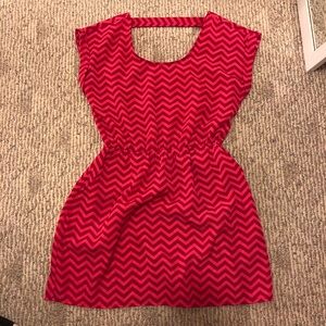 Lightweight Pink Chevron Sundress